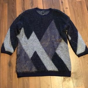 Weekend Max Mara oversized Sweater Long Sleeved Color Block Med-Lg